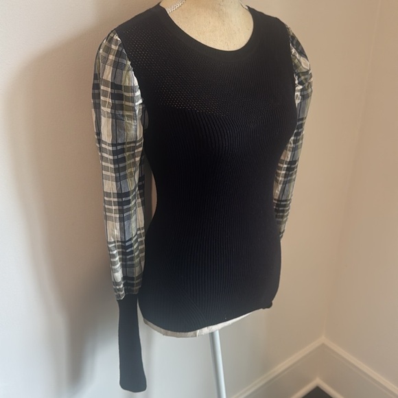 Veronica Beard Mixed Media Sweater - Picture 5 of 12